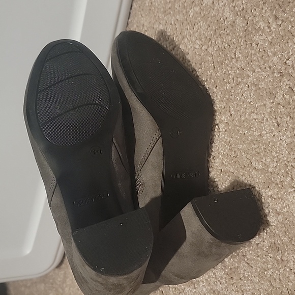 Gray suede ankle boots - Picture 5 of 8